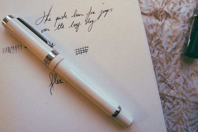 Scribble Jot Stationery. Fountain Pens. Ink.